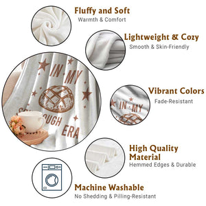 In My Sourdough Era Throw Blanket Funny Baking Bread Lover TS14 Print Your Wear