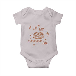 In My Sourdough Era Baby Onesie Funny Baking Bread Lover TS14 Ice Gray Print Your Wear