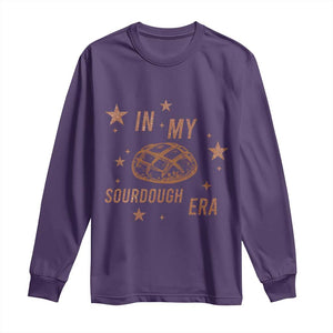 In My Sourdough Era Long Sleeve Shirt Funny Baking Bread Lover TS14 Purple Print Your Wear