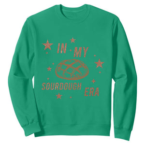 In My Sourdough Era Sweatshirt Funny Baking Bread Lover TS14 Irish Green Print Your Wear