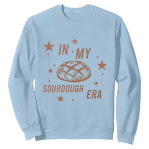 In My Sourdough Era Sweatshirt Funny Baking Bread Lover TS14 Light Blue Print Your Wear
