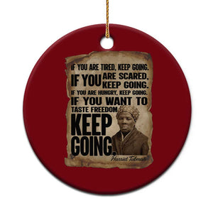 Harriet Tubman Quote Ceramic Ornament Black History African American TS14 1pc Red Print Your Wear