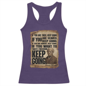 Harriet Tubman Quote Racerback Tank Top Black History African American TS14 Purple Print Your Wear