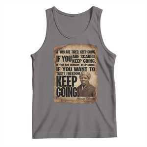 Harriet Tubman Quote Tank Top Black History African American TS14 Deep Heather Print Your Wear