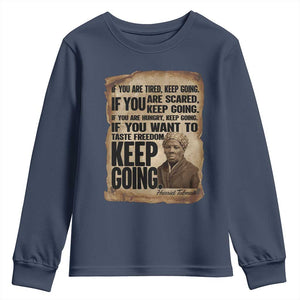 Harriet Tubman Quote Youth Sweatshirt Black History African American TS14 Navy Print Your Wear