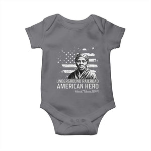 Harriet Tubman Baby Onesie Underground Railroad American Hero History TS14 Charcoal Print Your Wear