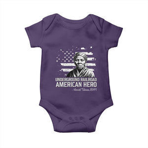 Harriet Tubman Baby Onesie Underground Railroad American Hero History TS14 Purple Print Your Wear