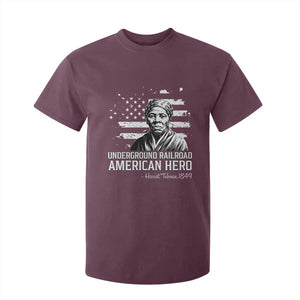Harriet Tubman T Shirt For Kid Underground Railroad American Hero History TS14 Maroon Print Your Wear
