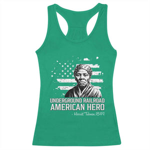 Harriet Tubman Racerback Tank Top Underground Railroad American Hero History TS14 Irish Green Print Your Wear