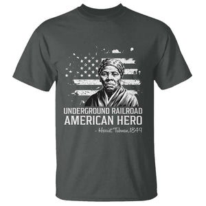 Harriet Tubman T Shirt Underground Railroad American Hero History TS14 Dark Heather Print Your Wear