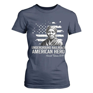Harriet Tubman T Shirt For Women Underground Railroad American Hero History TS14 Navy Print Your Wear