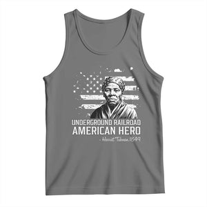 Harriet Tubman Tank Top Underground Railroad American Hero History TS14 Black Heather Print Your Wear