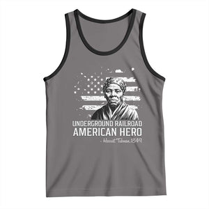 Harriet Tubman Tank Top Underground Railroad American Hero History TS14 Deep Heather Black Print Your Wear