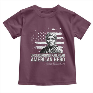 Harriet Tubman Toddler T Shirt Underground Railroad American Hero History TS14 Maroon Print Your Wear
