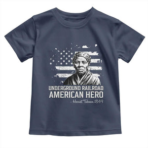 Harriet Tubman Toddler T Shirt Underground Railroad American Hero History TS14 Navy Print Your Wear
