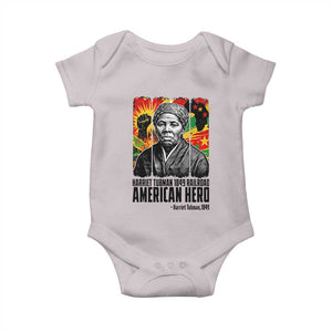 Harriet Tubman Black History Month Baby Onesie Underground Railroad American Hero History TS14 Ice Gray Print Your Wear