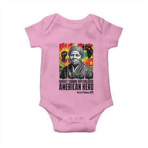 Harriet Tubman Black History Month Baby Onesie Underground Railroad American Hero History TS14 Light Pink Print Your Wear