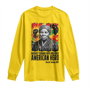 Harriet Tubman Black History Month Long Sleeve Shirt Underground Railroad American Hero History TS14 Daisy Print Your Wear