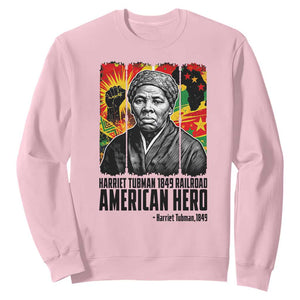 Harriet Tubman Black History Month Sweatshirt Underground Railroad American Hero History TS14 Light Pink Print Your Wear