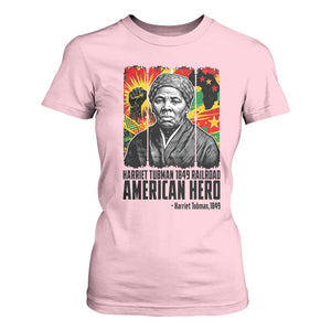Harriet Tubman Black History Month T Shirt For Women Underground Railroad American Hero History TS14 Light Pink Print Your Wear