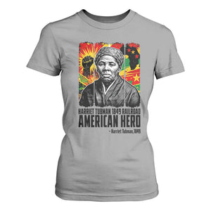Harriet Tubman Black History Month T Shirt For Women Underground Railroad American Hero History TS14 Sport Gray Print Your Wear