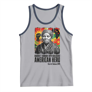 Harriet Tubman Black History Month Tank Top Underground Railroad American Hero History TS14 Athletic Heather Navy Print Your Wear