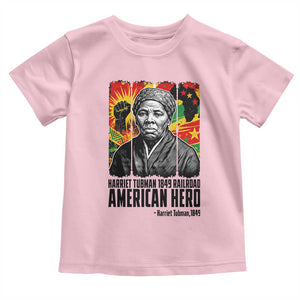 Harriet Tubman Black History Month Toddler T Shirt Underground Railroad American Hero History TS14 Light Pink Print Your Wear