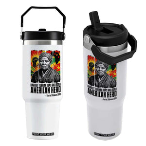 Harriet Tubman Black History Month Flip Straw Tumbler Underground Railroad American Hero History TS14 One Size: 30 oz White Print Your Wear