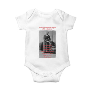 Harriet Tubman Baby Onesie Black History Month TS14 White Print Your Wear