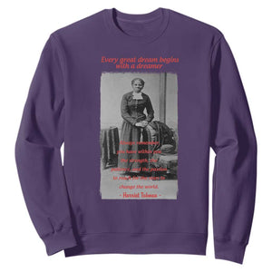 Harriet Tubman Sweatshirt Black History Month TS14 Purple Print Your Wear
