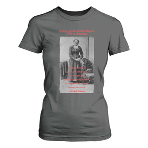 Harriet Tubman T Shirt For Women Black History Month TS14 Dark Heather Print Your Wear