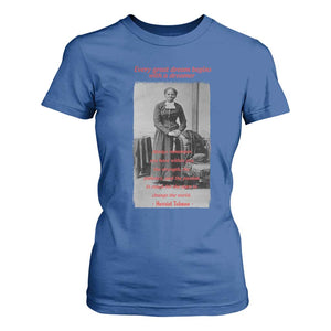 Harriet Tubman T Shirt For Women Black History Month TS14 Royal Blue Print Your Wear
