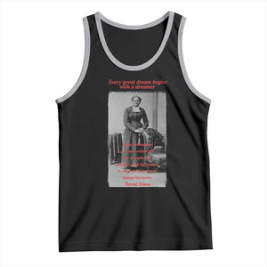 Harriet Tubman Tank Top Black History Month TS14 Black Athletic Heather Print Your Wear