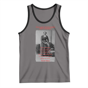 Harriet Tubman Tank Top Black History Month TS14 Deep Heather Black Print Your Wear