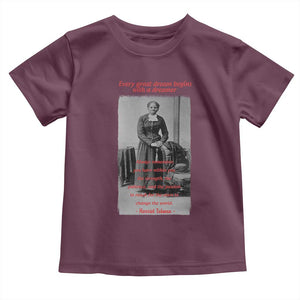 Harriet Tubman Toddler T Shirt Black History Month TS14 Maroon Print Your Wear