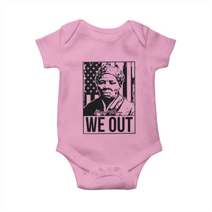 Harriet Tubman Quote Baby Onesie We Out Strong Woman TS14 Light Pink Print Your Wear