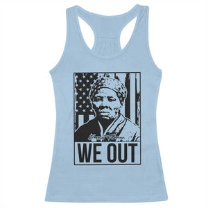 Harriet Tubman Quote Racerback Tank Top We Out Strong Woman TS14 Light Blue Print Your Wear