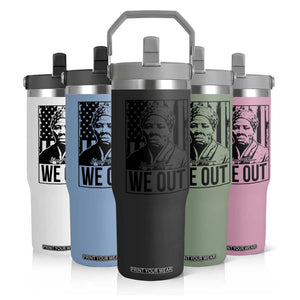 Harriet Tubman Quote Flip Straw Tumbler We Out Strong Woman TS14 Print Your Wear