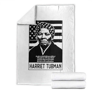 Harriet Tubman Quote Throw Blanket Black History Month TS14 White Print Your Wear