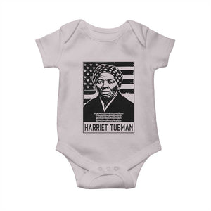 Harriet Tubman Quote Baby Onesie Black History Month TS14 Ice Gray Print Your Wear