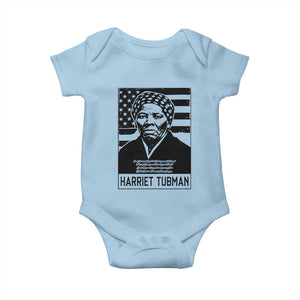 Harriet Tubman Quote Baby Onesie Black History Month TS14 Light Blue Print Your Wear