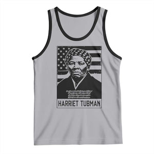 Harriet Tubman Quote Tank Top Black History Month TS14 Athletic Heather Black Print Your Wear