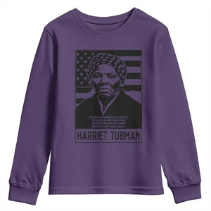 Harriet Tubman Quote Youth Sweatshirt Black History Month TS14 Purple Print Your Wear