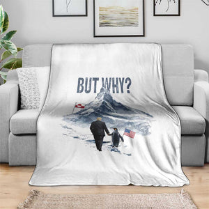 But Why Penguin Throw Blanket Head Towards The Mountains Penguin Meme TS14 Print Your Wear