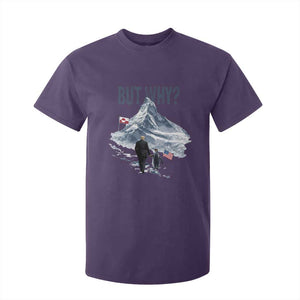 But Why Penguin T Shirt For Kid Head Towards The Mountains Penguin Meme TS14 Purple Print Your Wear