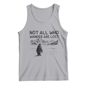 But Why Penguin Tank Top Not All Who Wander Are Lost TS14 Athletic Heather Print Your Wear