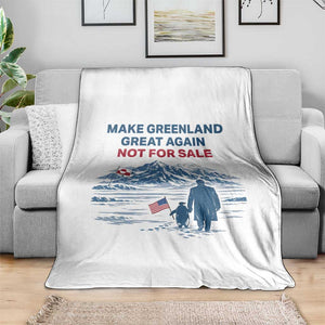 Greenland Is Not for Sale Throw Blanket Funny Nihilist Penguin Greenland Political Meme FDT TS14 Print Your Wear