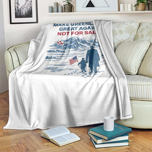 Greenland Is Not for Sale Throw Blanket Funny Nihilist Penguin Greenland Political Meme FDT TS14 Print Your Wear