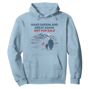 Greenland Is Not for Sale Hoodie Funny Nihilist Penguin Greenland Political Meme FDT TS14 Light Blue Print Your Wear