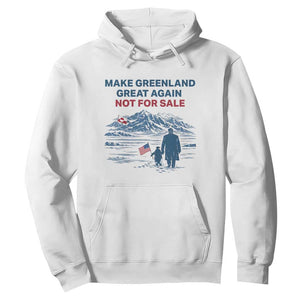 Greenland Is Not for Sale Hoodie Funny Nihilist Penguin Greenland Political Meme FDT TS14 White Print Your Wear